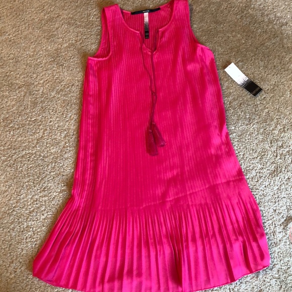 Kensie Dresses & Skirts - Kensie Thick Soft Crepe Dress Pink Barbie size XS small sleeveless